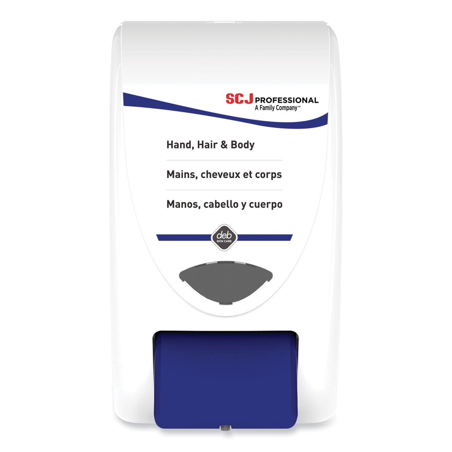Cleanse Hand, Hair and Body Dispenser, 2 L, 6.4 x 5.7 x 11.5, White/Blue, 8/Carton