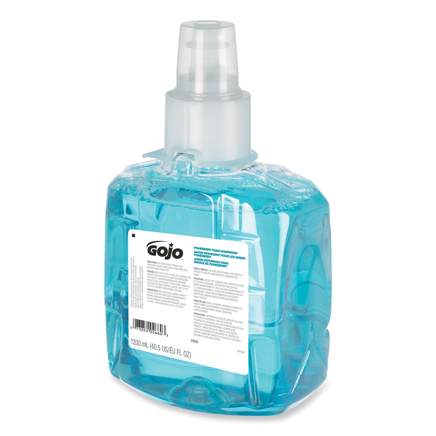 Pomeberry Foam Handwash Refill, For LTX-12 Dispenser, Pomegranate, 1,200 mL Refill, 2/Carton