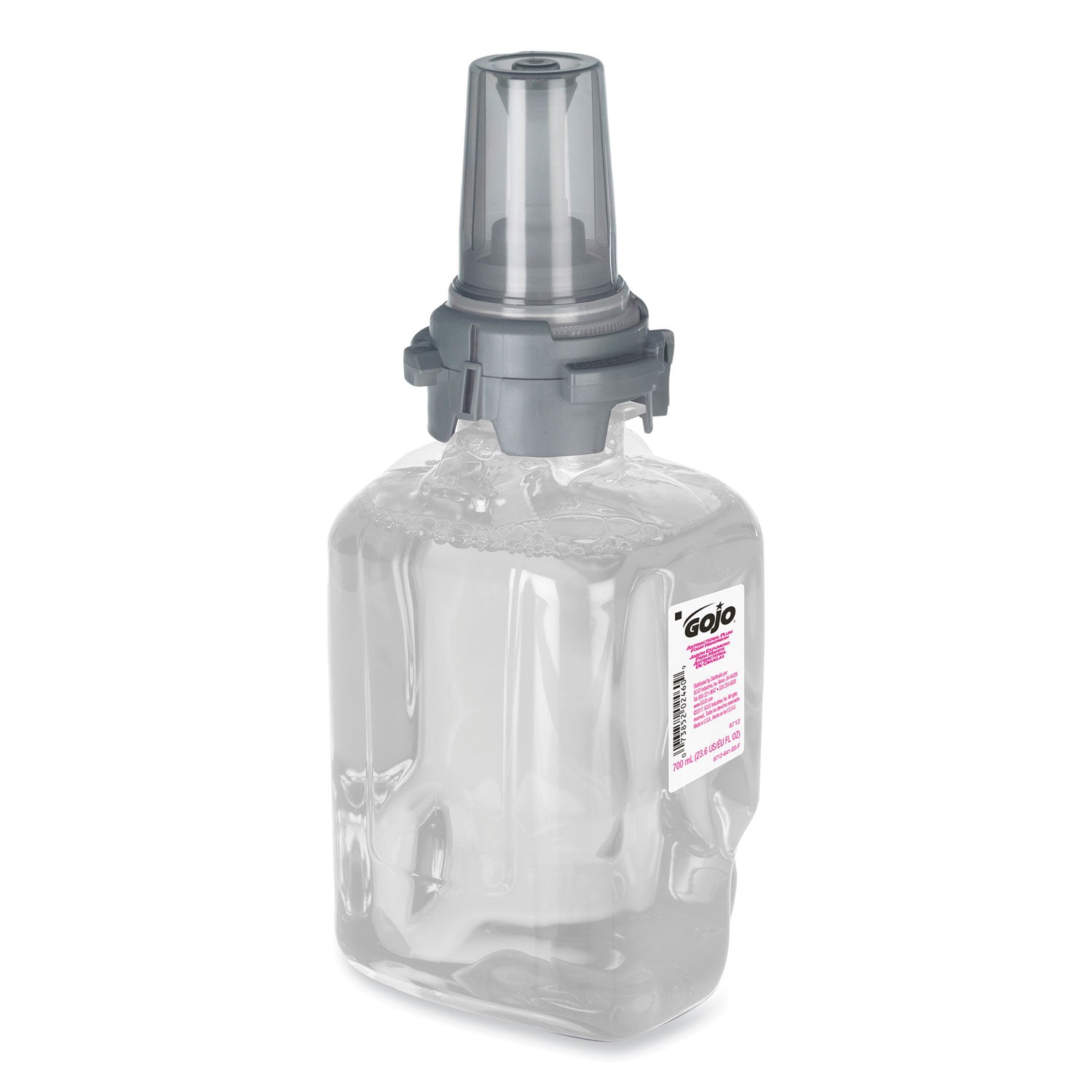 Antibacterial Foam Hand Wash Refill for ADX-7 Dispensers, Plum Scent, 700 mL, 4/Carton