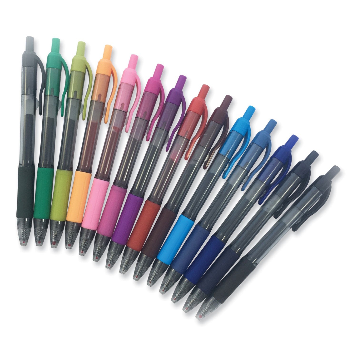 Sarasa Dry Gel X20 Gel Pen, Retractable, Medium 0.7 mm, Assorted Ink and Barrel Colors, 14/Pack - 