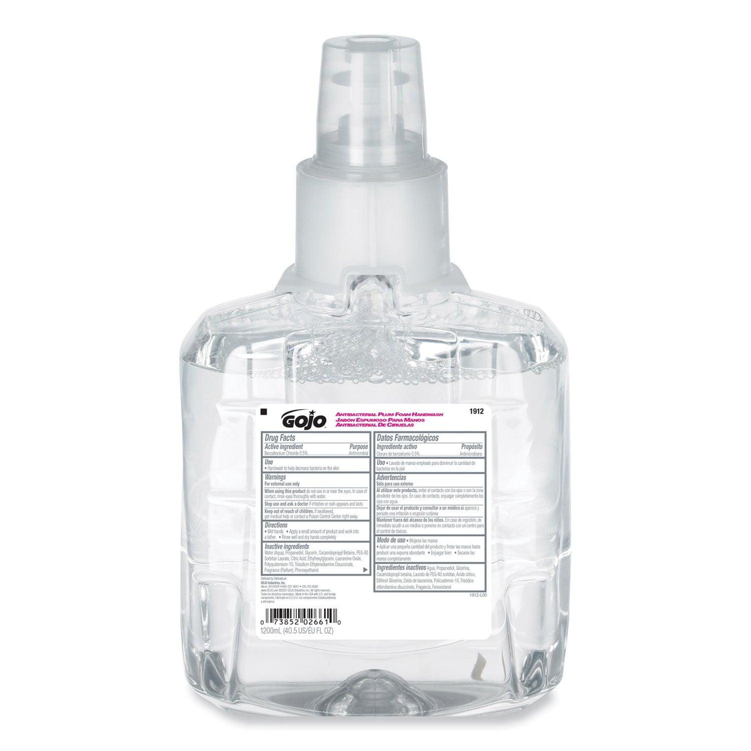 antibacterial-foam-hand-wash-refill-for-ltx-12-dispenser-plum-scent-1200-ml-refill-2-carton_goj191202ct - 1