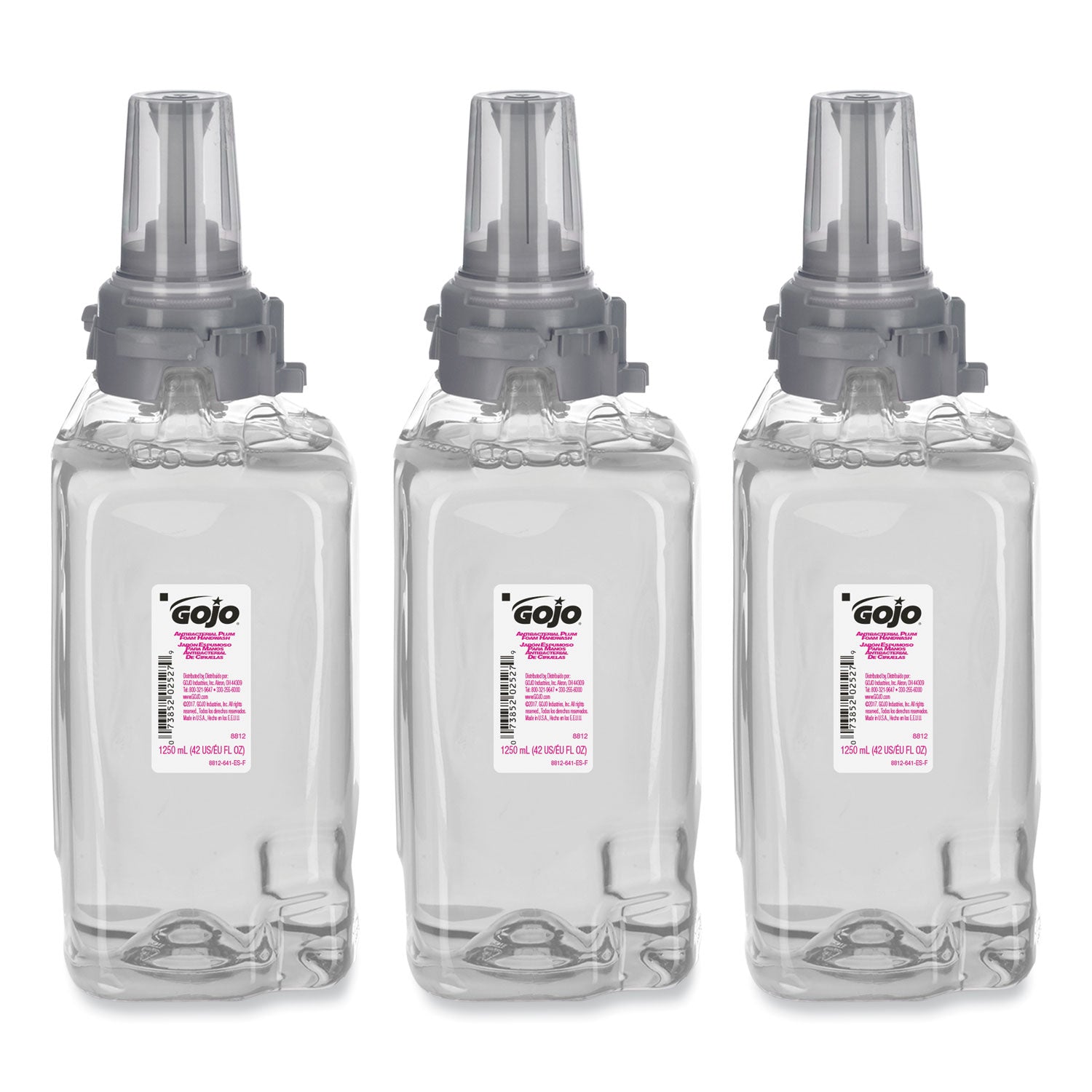 antibacterial-foam-hand-wash-refill-for-adx-12-dispenser-plum-scent-1250-ml-refill-3-carton_goj881203ct - 2
