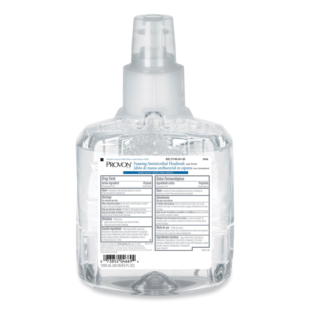 Foaming Antimicrobial Handwash with PCMX, For LTX-12, Floral, 1,200 mL Refill, 2/Carton