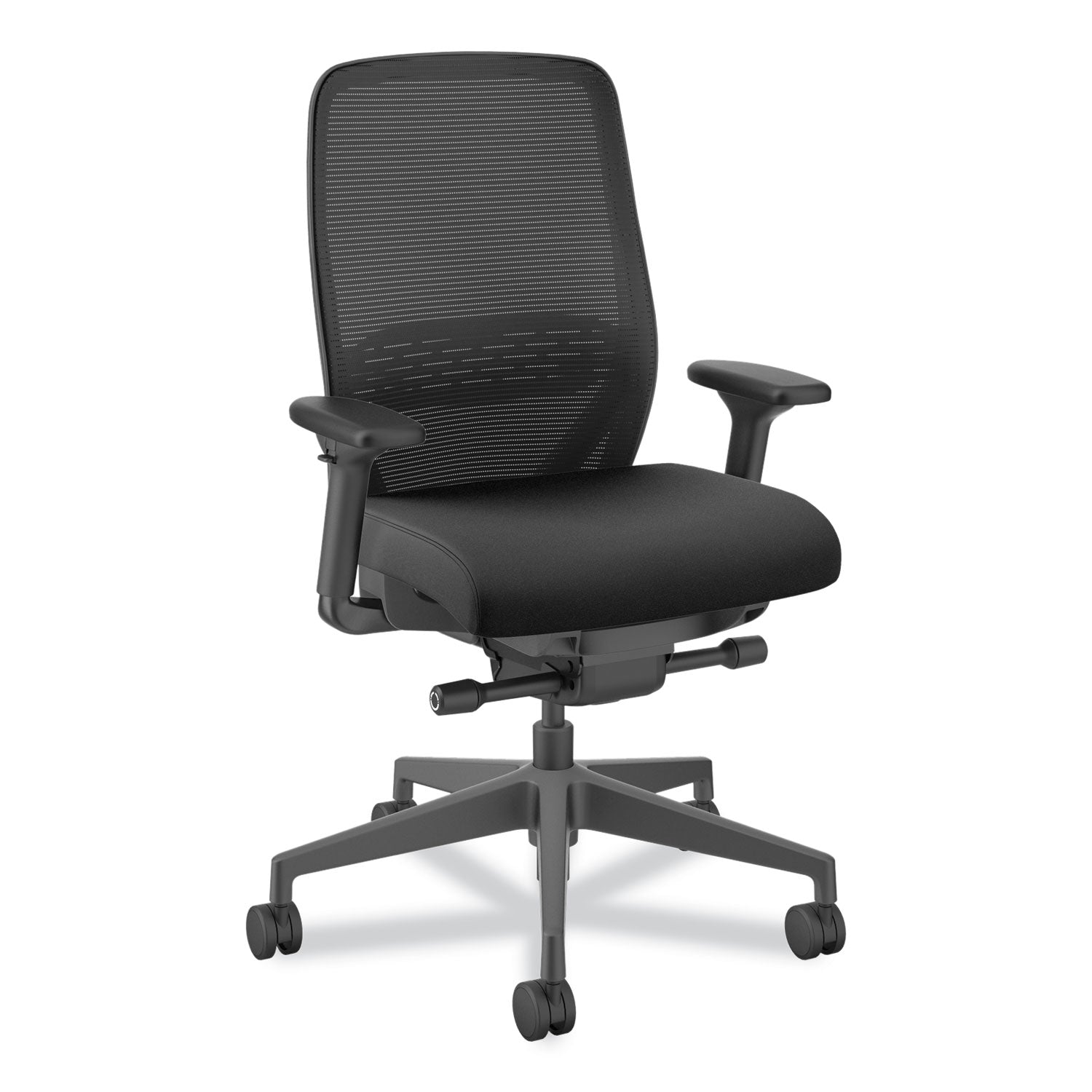 nucleus-series-recharge-task-chair-supports-up-to-300-lb-1663-to-2113-seat-height-black-seat-back-black-base_honnr12samc10bt - 1