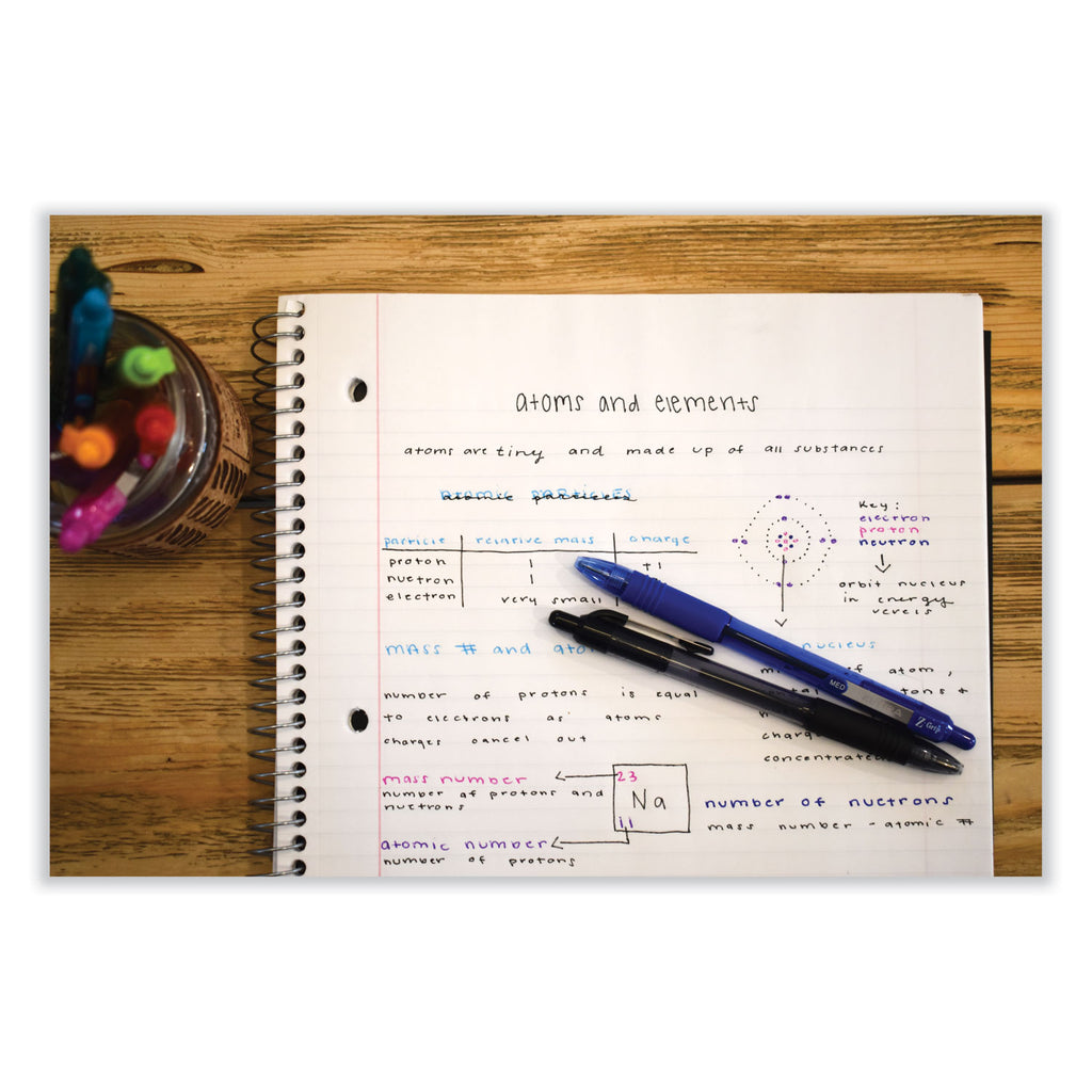 Z-Grip Ballpoint Pen, Retractable, Medium 1 mm, Blue Ink, Translucent Blue/Blue Barrel, 12/Pack