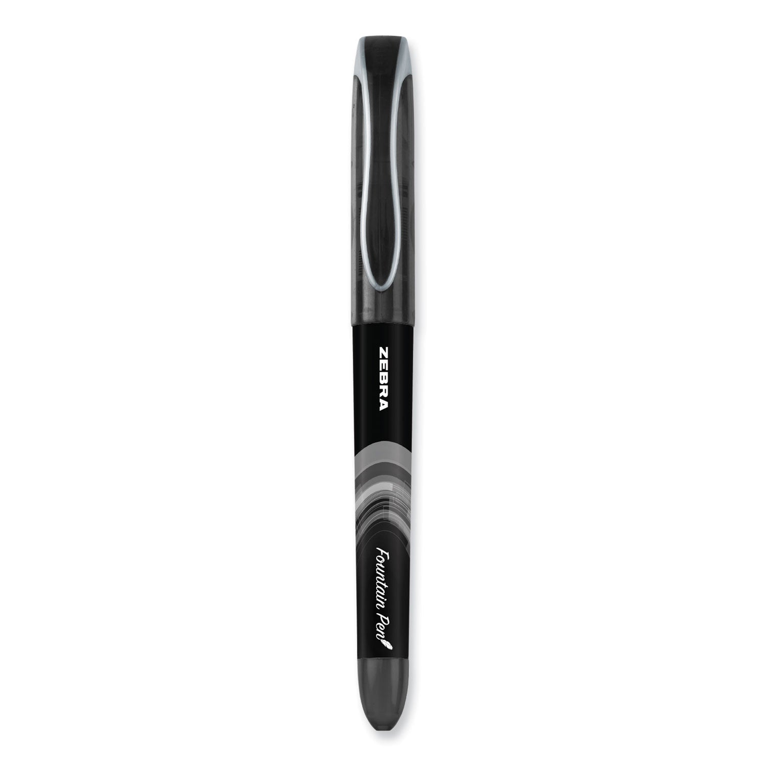 fountain-pen-fine-06-mm-black-ink-black-gray-barrel-12-pack_zeb48310 - 2