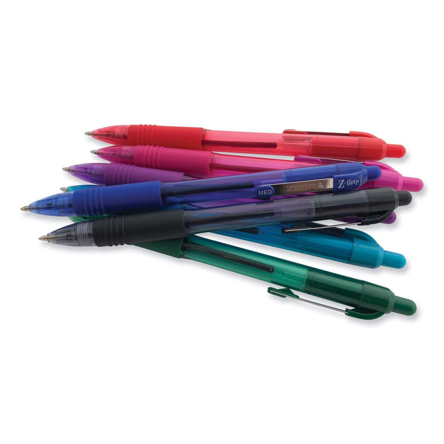 z-grip-ballpoint-pen-retractable-medium-07-mm-blue-ink-translucent-blue-blue-barrel-12-pack_zeb23920 - 3