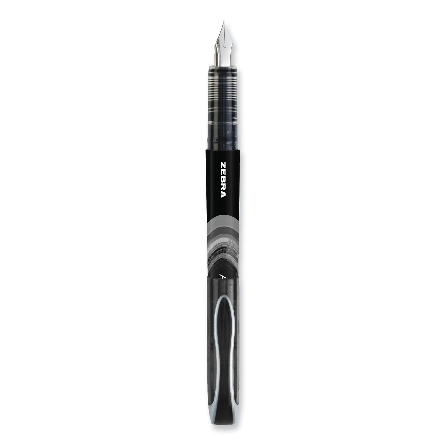 fountain-pen-fine-06-mm-black-ink-black-gray-barrel-12-pack_zeb48310 - 3