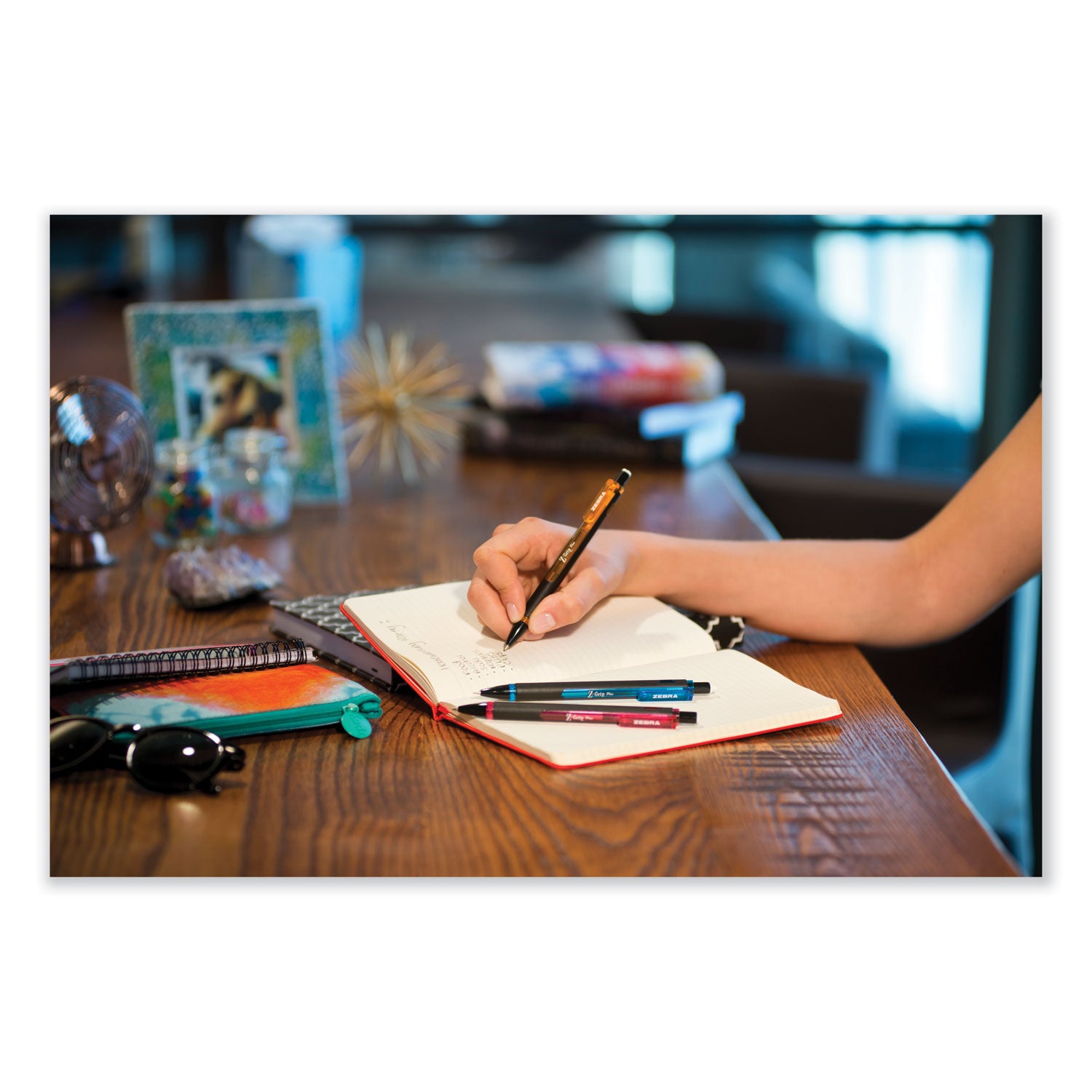 Z-Grip Plus Mechanical Pencil, 0.7 mm, HB (#2), Black Lead, Assorted Barrel Colors, 3/Pack