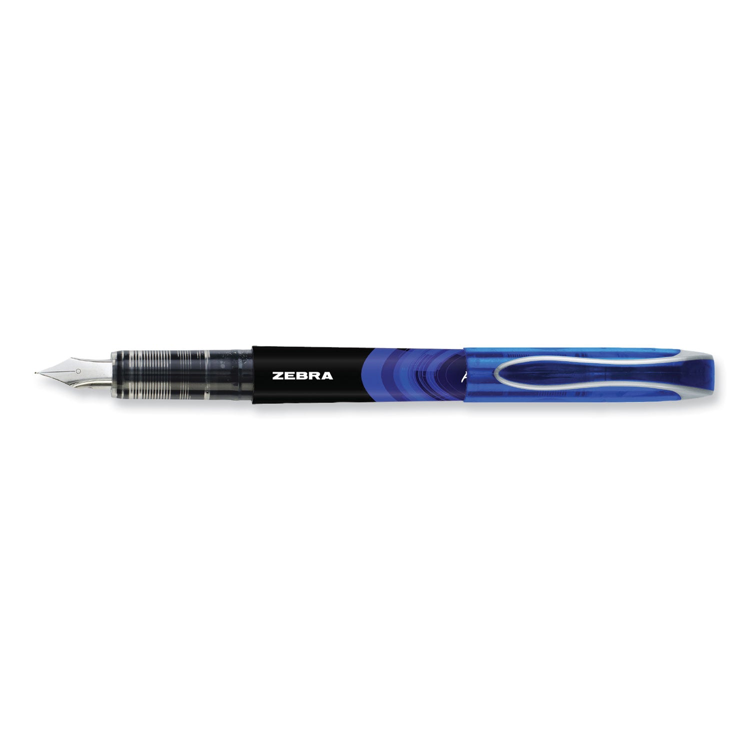 fountain-pen-fine-06-mm-blue-ink-black-blue-barrel-12-pack_zeb48320 - 3