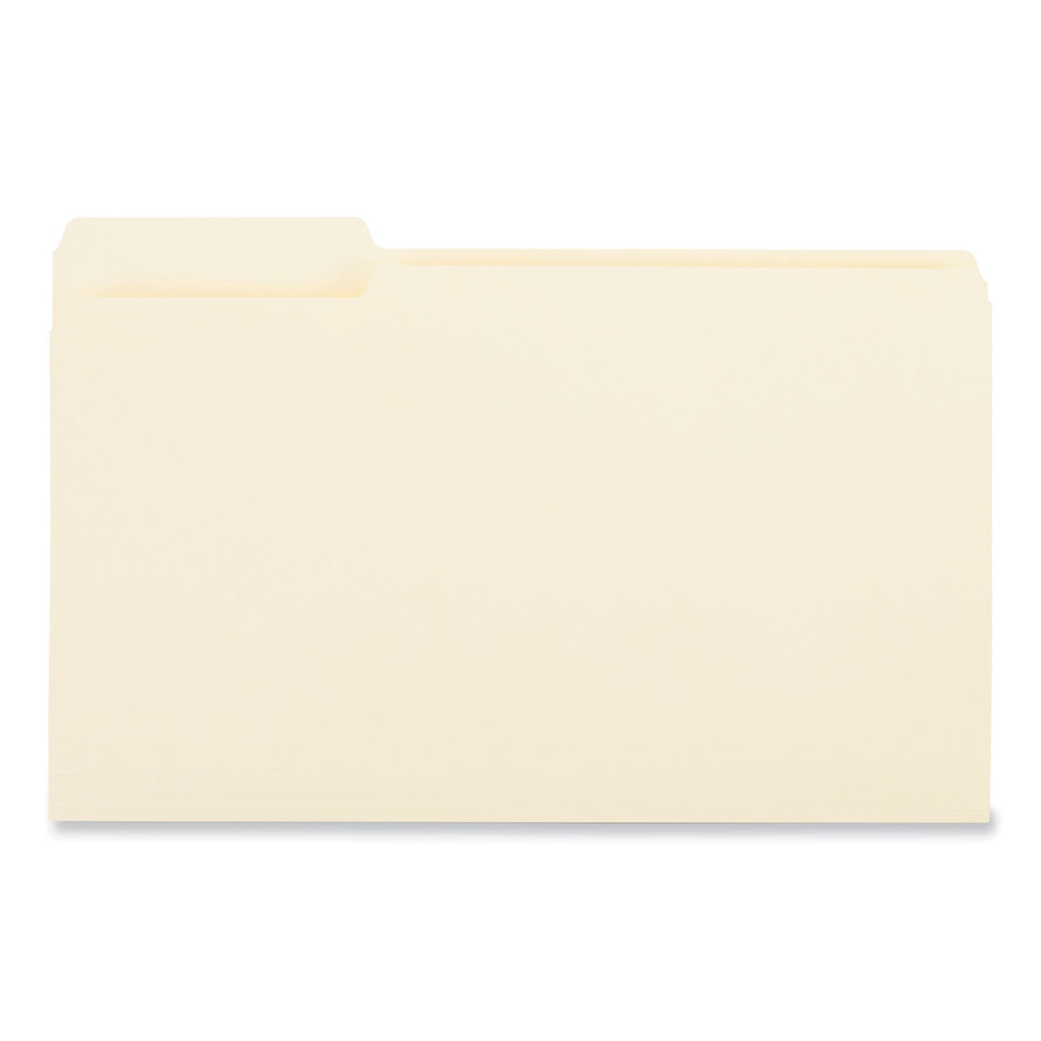 Top Tab File Folders, 1/3-Cut Tabs: Left Position, Legal Size, 0.75" Expansion, Manila, 100/Box - 