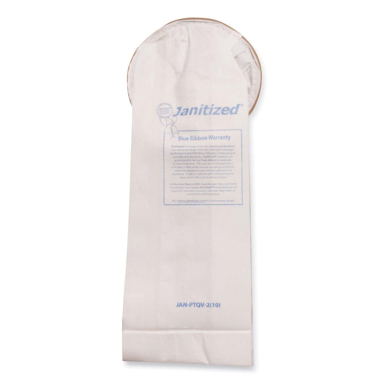 Vacuum Filter Bags Designed to Fit ProTeam 6 qt QuarterVac, 100/Carton - 