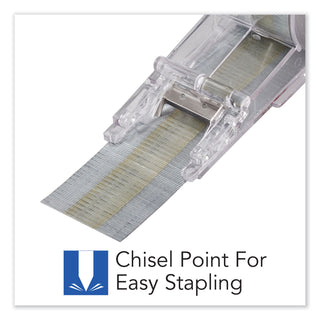 Cartridge Staples, 0.38" Leg, 0.5" Crown, Steel, 5,000/Box