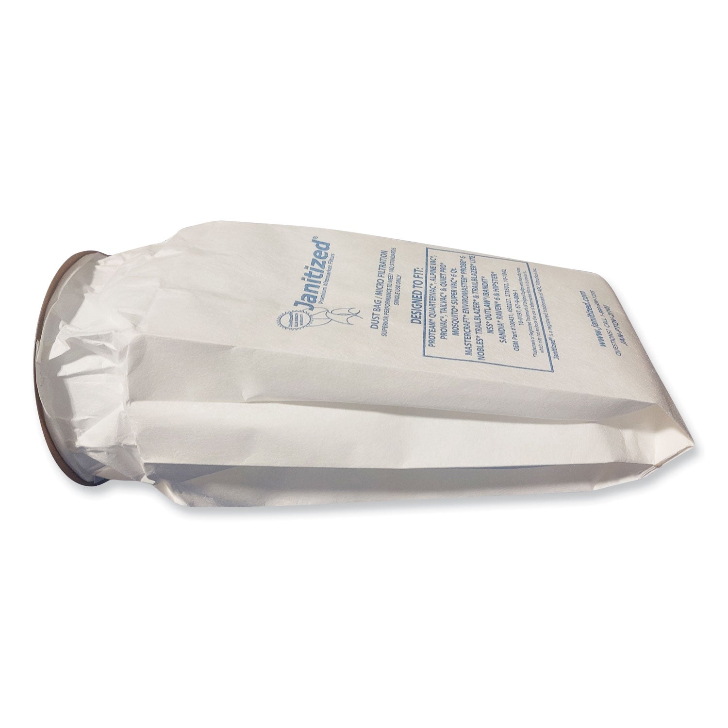 Vacuum Filter Bags Designed to Fit ProTeam 6 qt QuarterVac, 100/Carton - 
