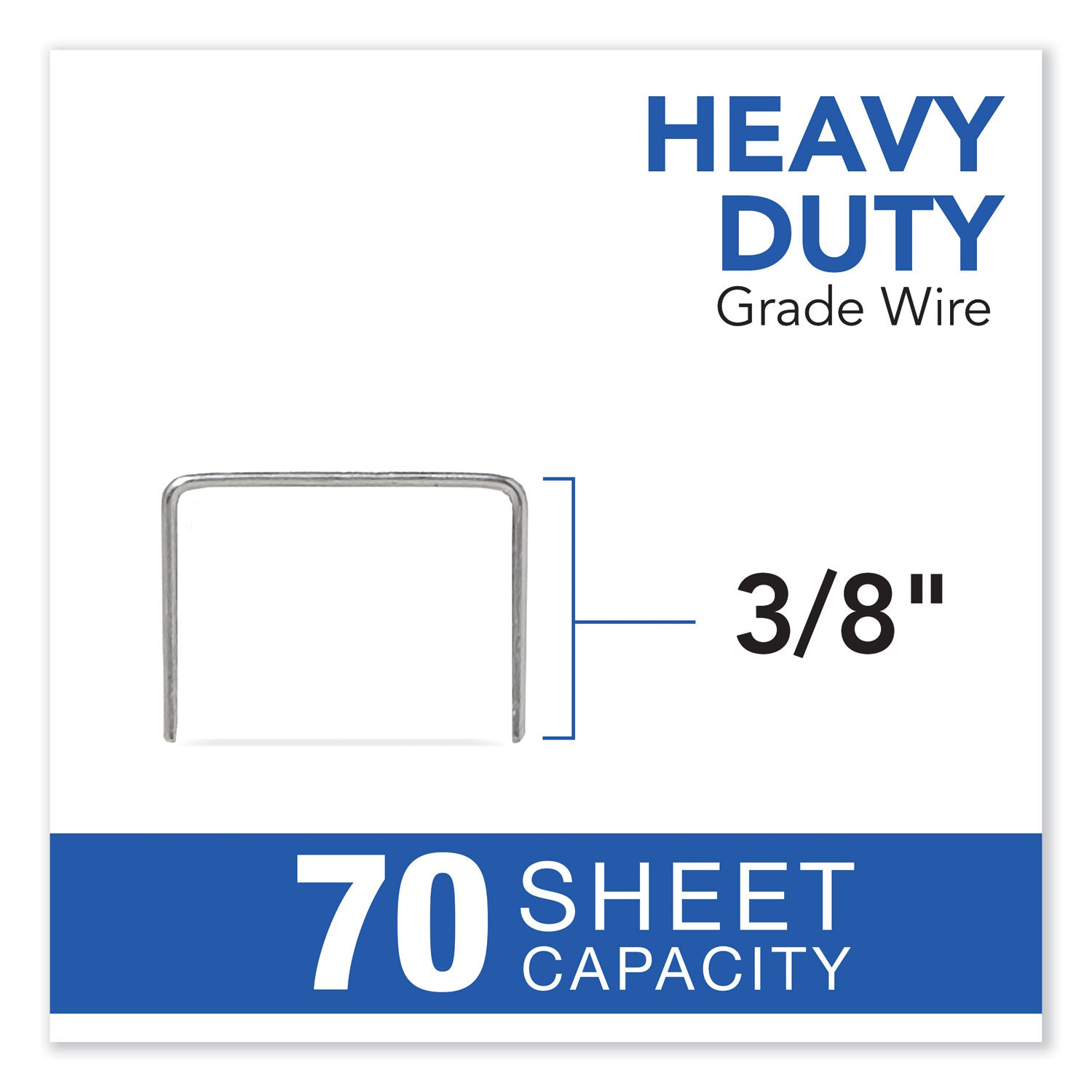 Cartridge Staples, 0.38" Leg, 0.5" Crown, Steel, 5,000/Box