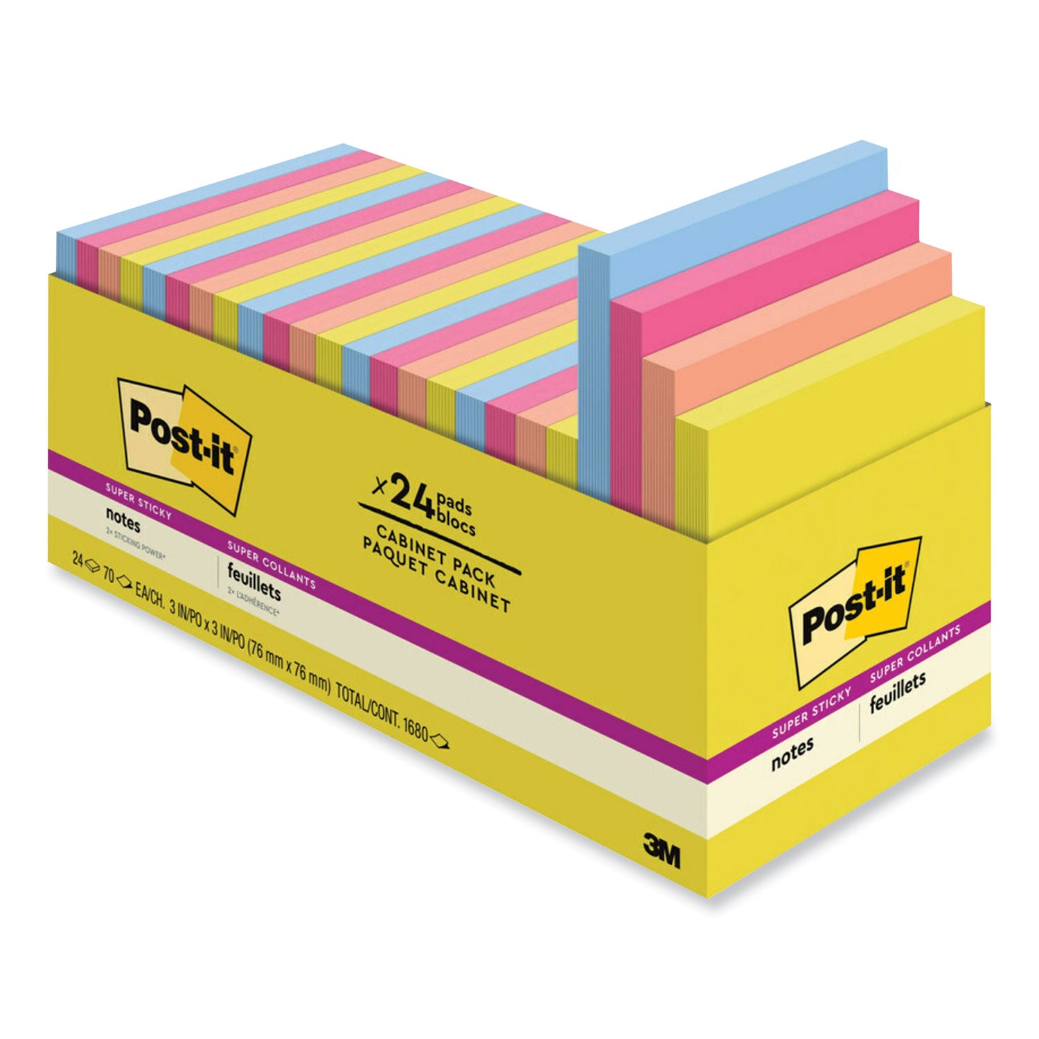 note-pads-in-summer-joy-collection-colors-3-x-3-summer-joy-collection-colors-70-sheets-pad-24-pads-pack_mmm65424ssjoycp - 1