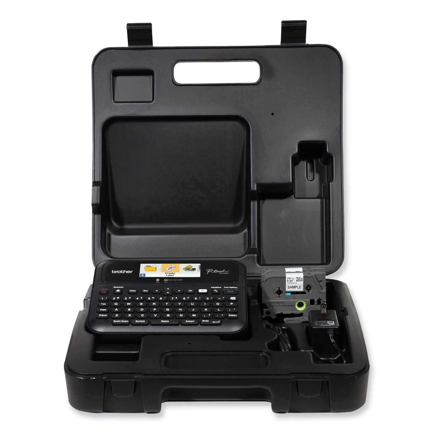 D-610BTVP Connected Label Maker with Color Display, 30 mm/s Print Speed, 14.2 x 6 x 13.3