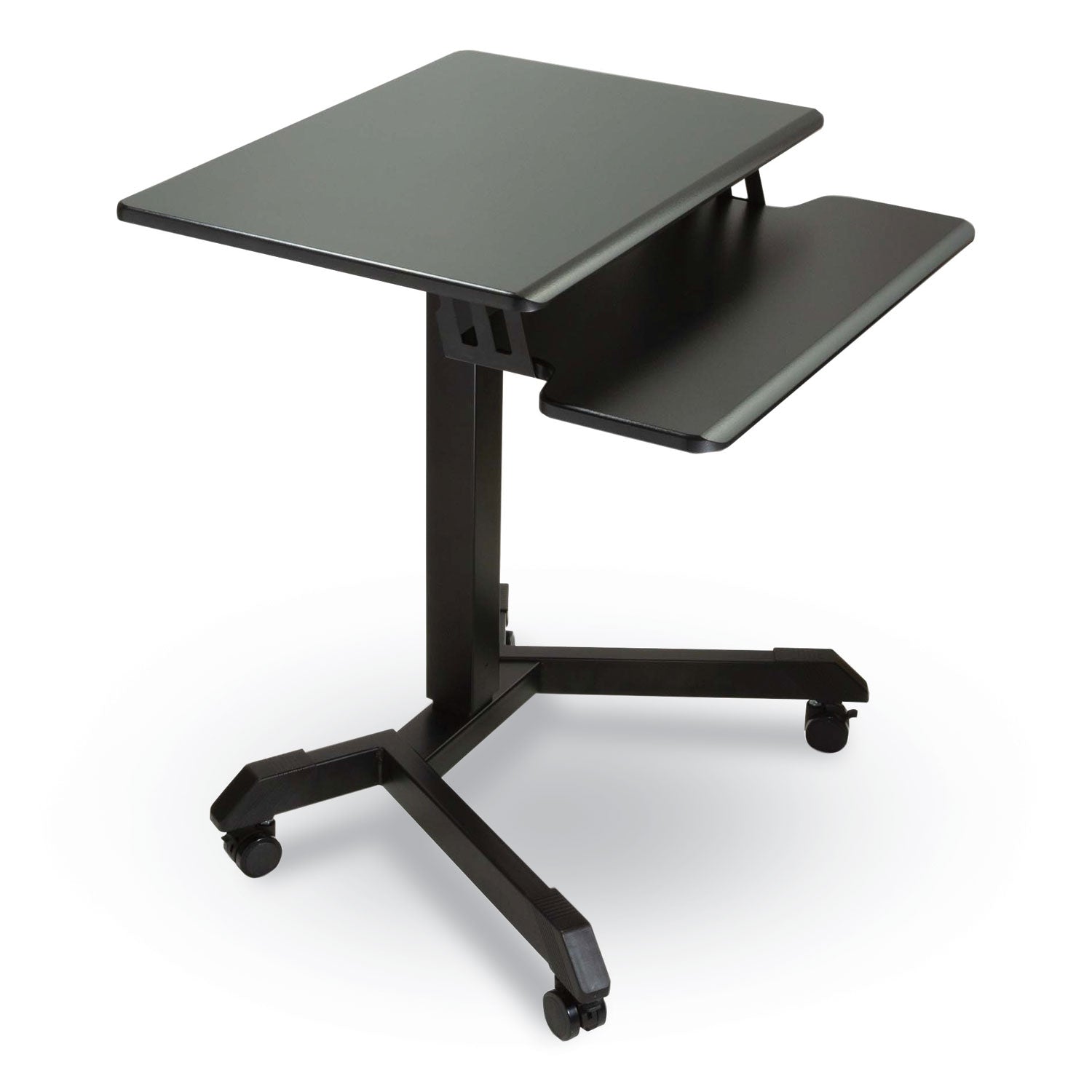 mobile-height-adjustable-standing-desk-with-keyboard-tray-256-x-177-x-29-to-44-black-ships-in-1-3-business-days_vctdc550 - 1