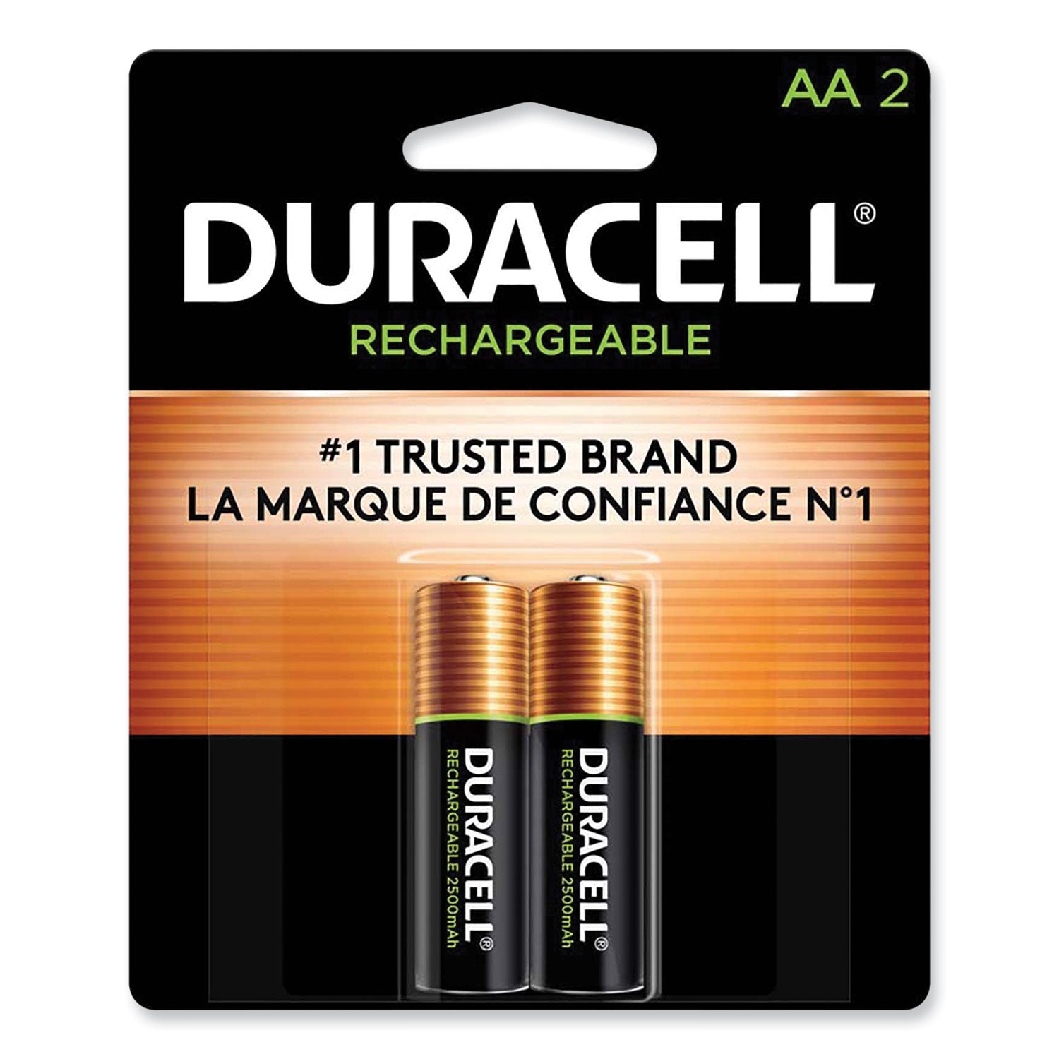 Rechargeable StayCharged NiMH Batteries, AA, 2/Pack - 