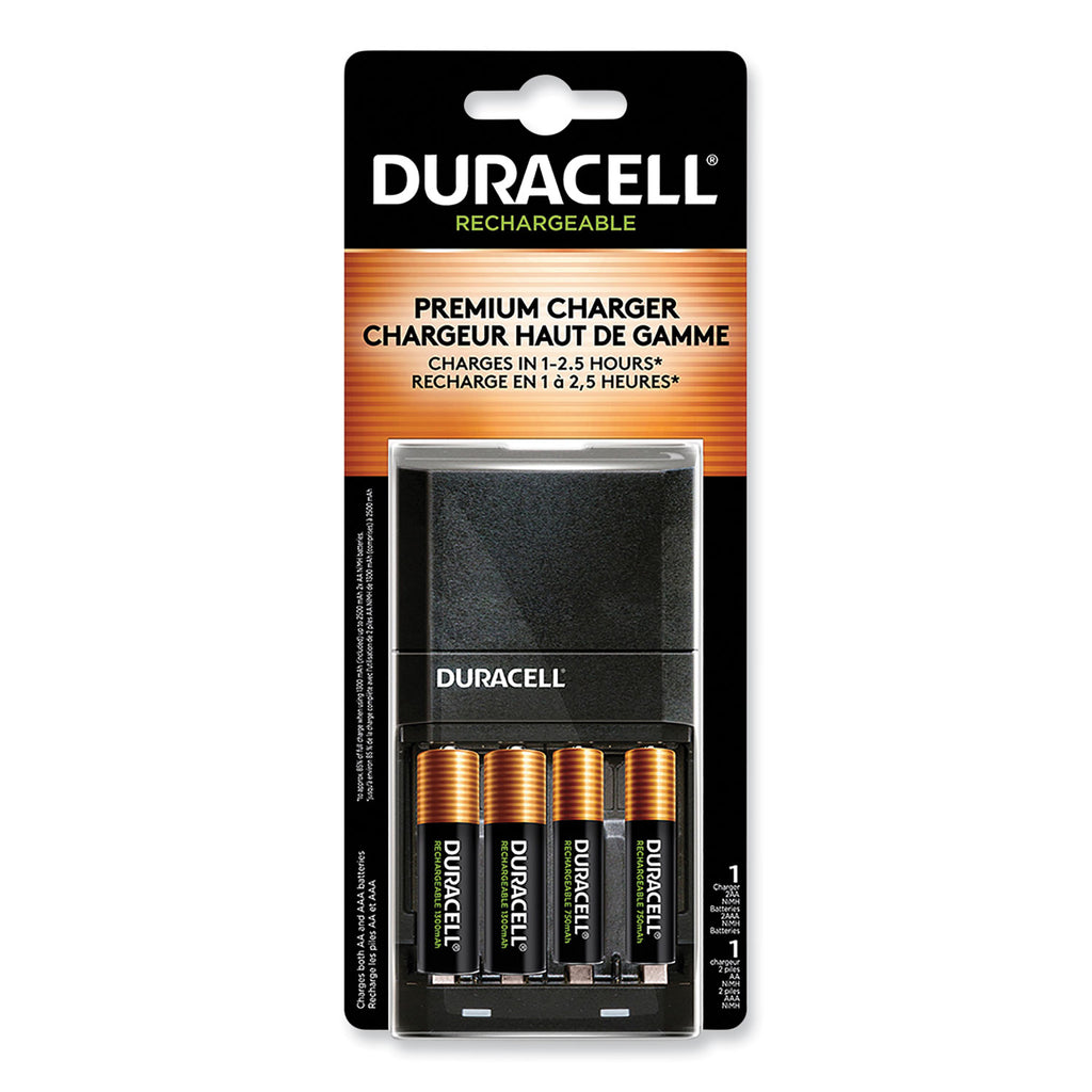 ION SPEED 4000 Hi-Performance Charger, Includes 2 AA and 2 AAA NiMH Batteries - 