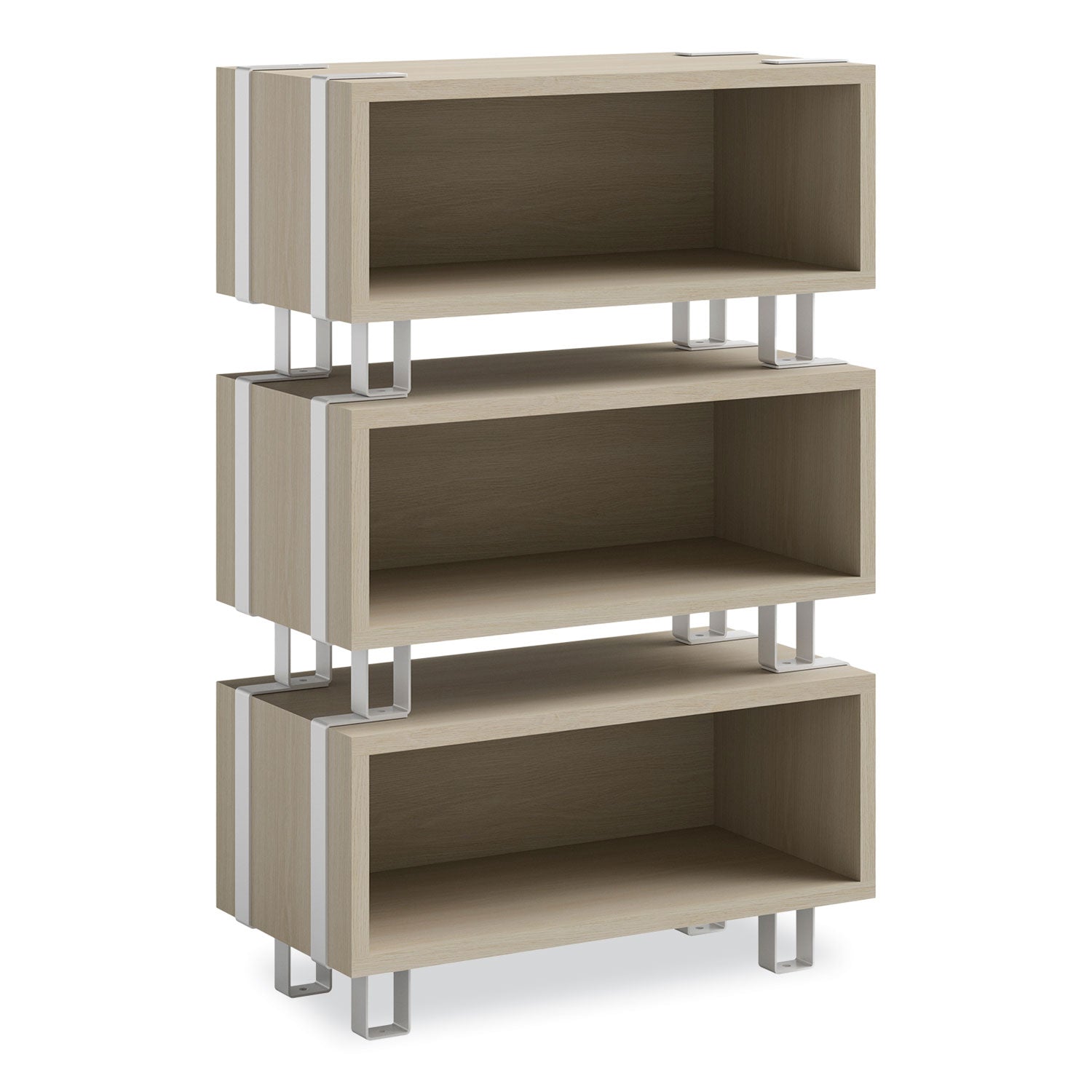 ready-home-office-small-stackable-storage-1-shelf-24w-x-12d-x-1225h-beige-white-ships-in-1-3-business-days_saf5510whna - 7