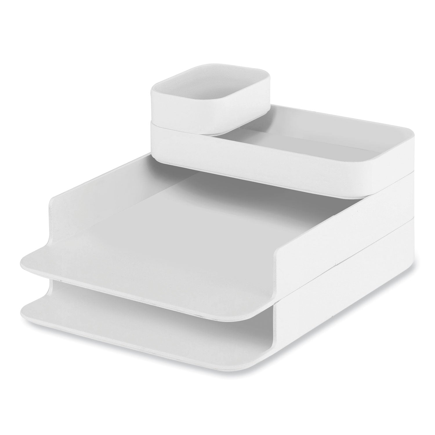plastic-stacking-desktop-sorter-set-4-sections-10-x-1225-x-625-white-ships-in-1-3-business-days_saf3285wh - 1