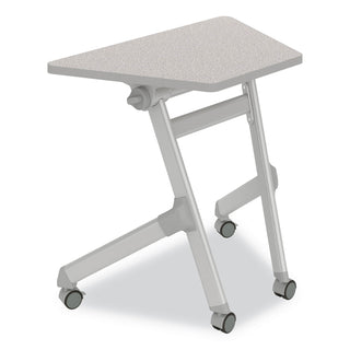 Learn Nesting Trapezoid Desk, 32.83" x 22.25" to 29.5", Gray, Ships in 1-3 Business Days