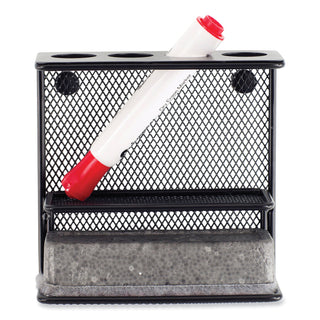Onyx Mesh Marker Holder - 2.5" x 5.3" x 5.3" x - Steel Wire Mesh - 1 Each - Black