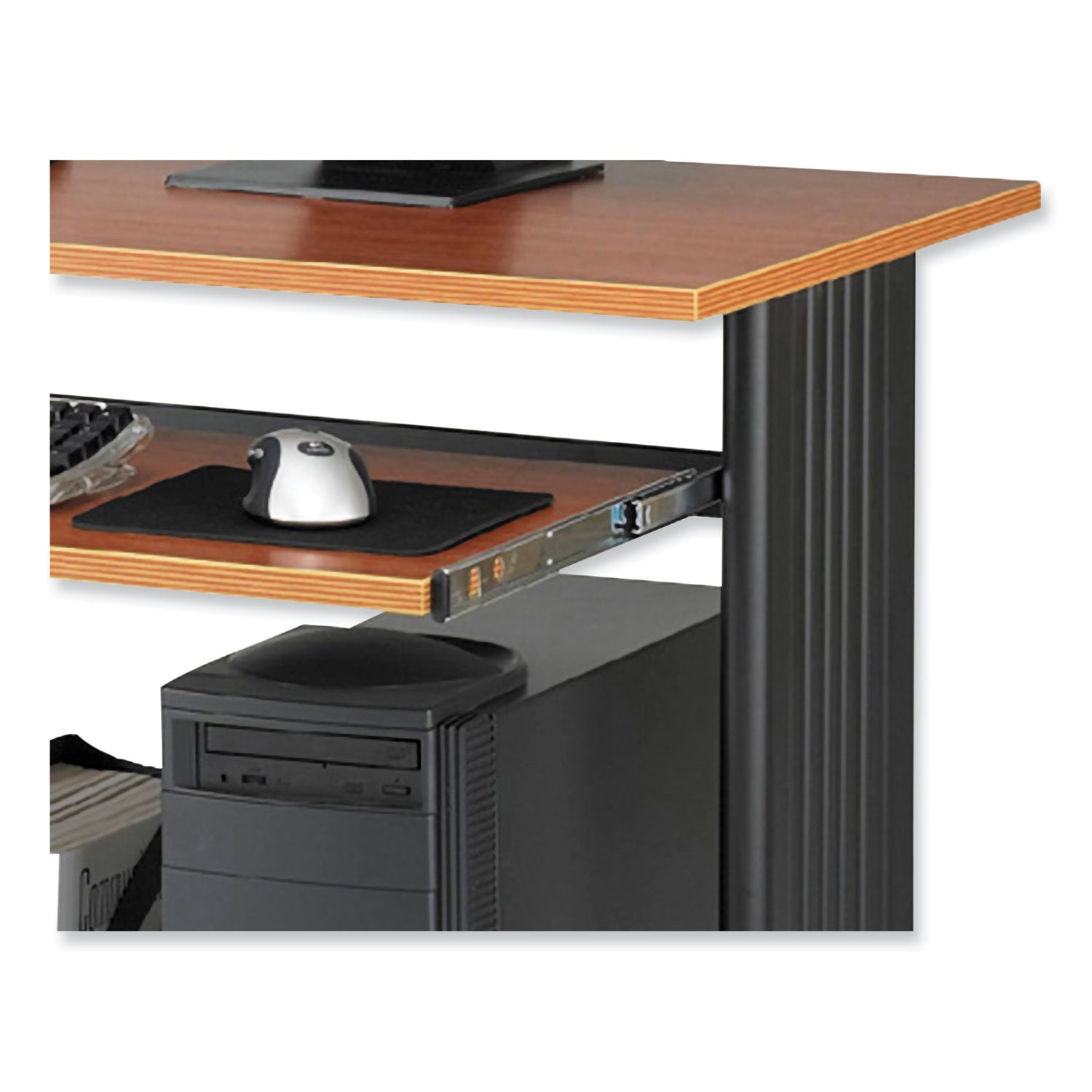 Muv Standing Desk, 35.5" x 22" x 30.5", Cherry, Ships in 1-3 Business Days