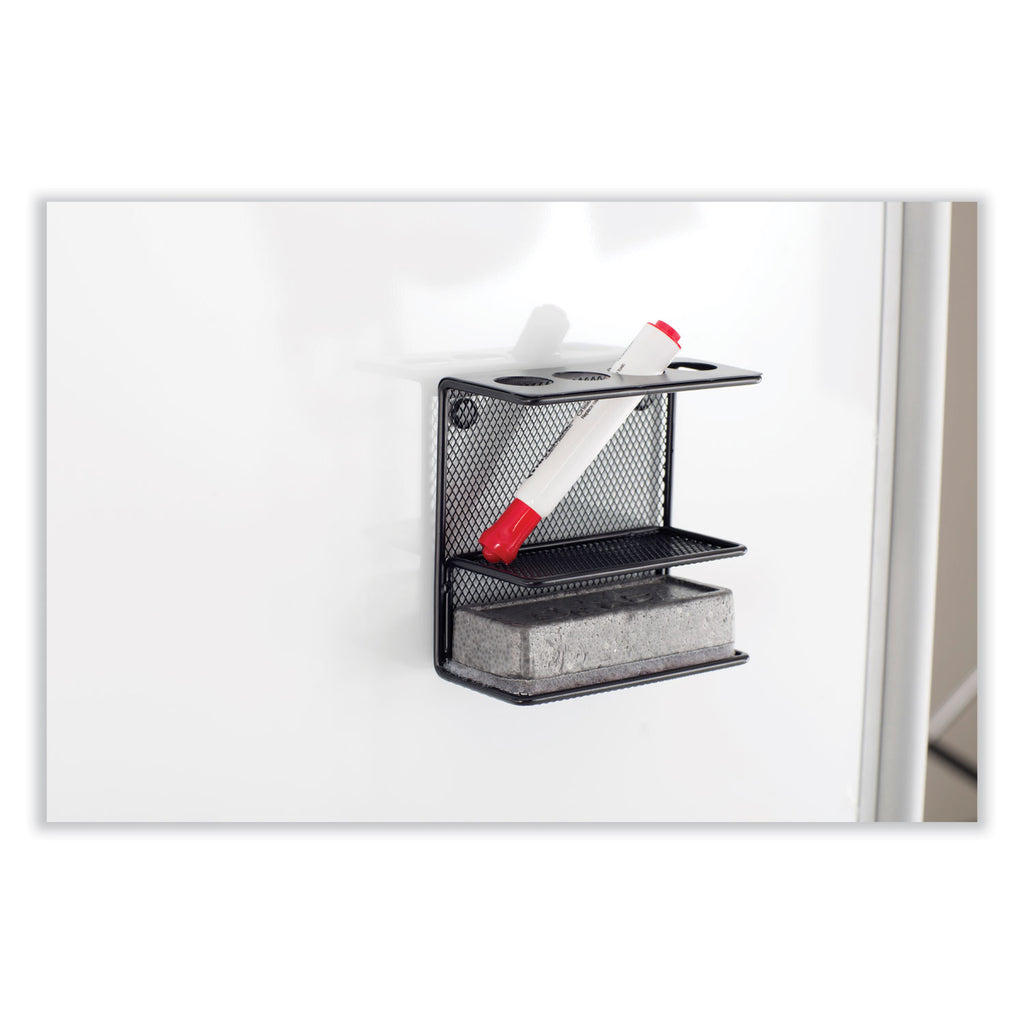 Onyx Mesh Marker Holder - 2.5" x 5.3" x 5.3" x - Steel Wire Mesh - 1 Each - Black