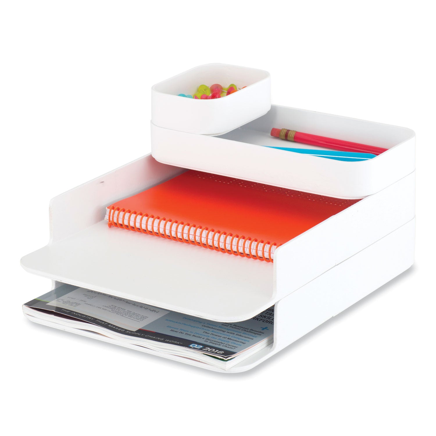 plastic-stacking-desktop-sorter-set-4-sections-10-x-1225-x-625-white-ships-in-1-3-business-days_saf3285wh - 2