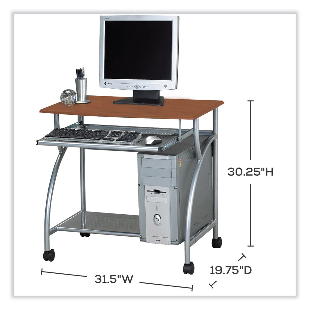 Eastwinds Series Argo PC Workstation, 31.5" x 19.75" x 30.25", Medium Cherry, Ships in 1-3 Business Days