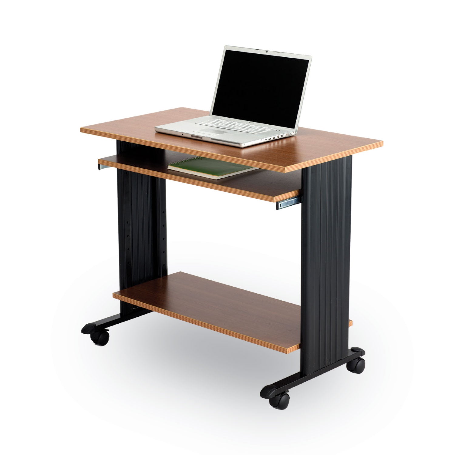 Muv Standing Desk, 35.5" x 22" x 30.5", Cherry, Ships in 1-3 Business Days