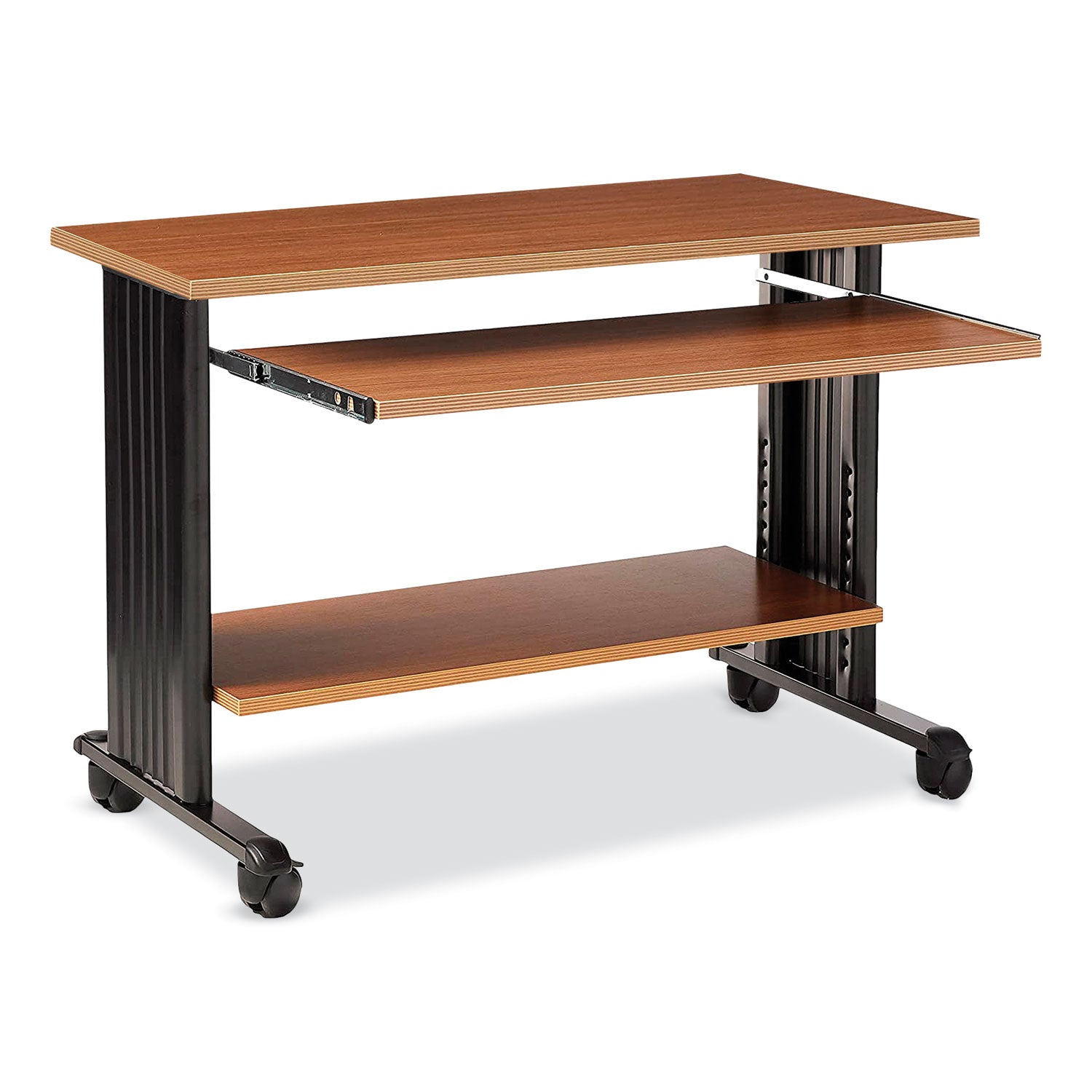 Muv Standing Desk, 35.5" x 22" x 30.5", Cherry, Ships in 1-3 Business Days - 