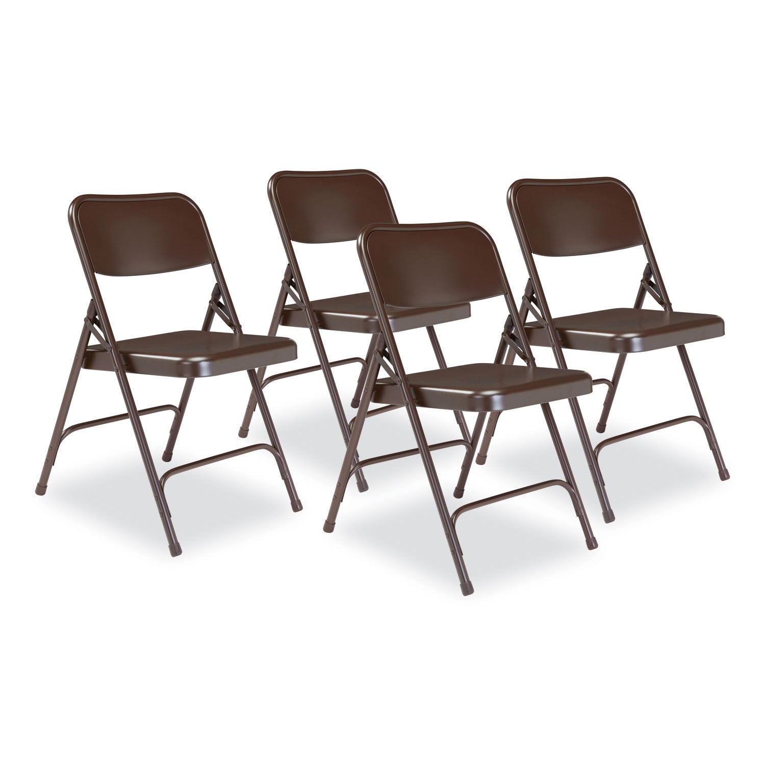 200-series-premium-all-steel-double-hinge-folding-chair-supports-500-lb-1725-seat-ht-brown-4-ct-ships-in-1-3-bus-days_nps203 - 1