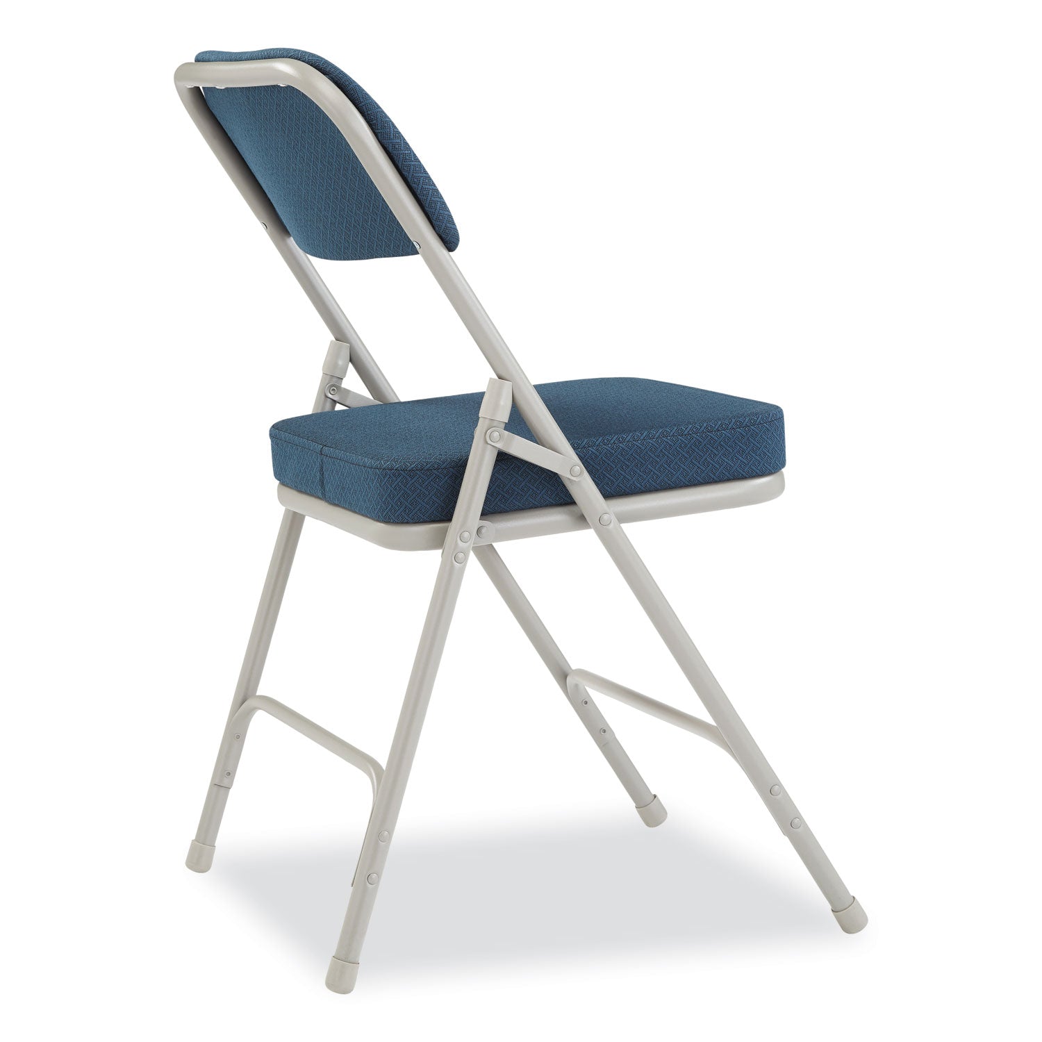 3200 Series Fabric Dual-Hinge Folding Chair, Supports 300 lb, Regal Blue Seat/Back, Gray Base, 2/CT, Ships in 1-3 Bus Days