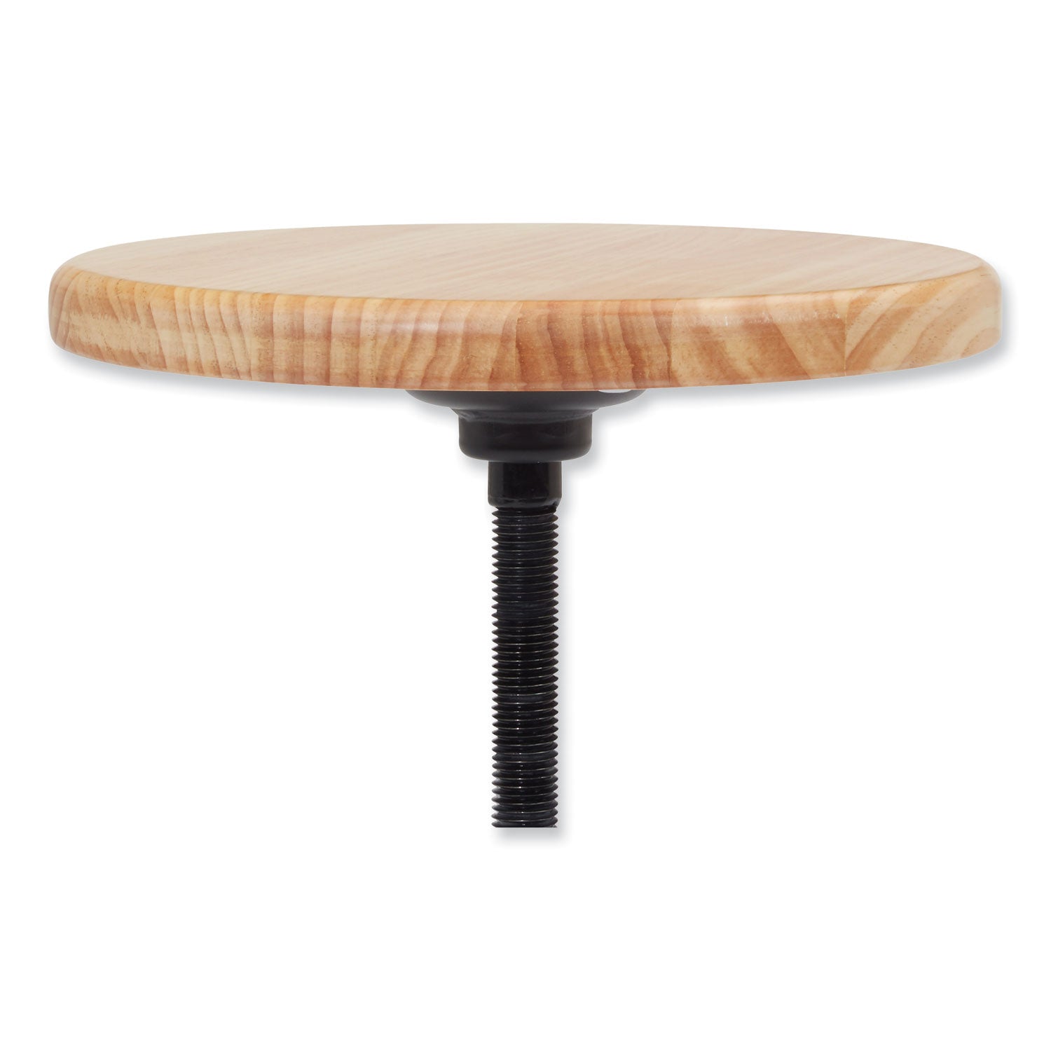 6800 Series Height Adj Wood Seat Swivel Stool, Supports 300 lb, 19"-25" Seat Ht, Maple Seat, Gray Base, Ships in 1-3 Bus Days