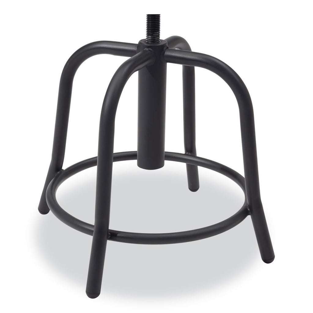 6800 Series Height Adj Metal Seat Stool, Supports 300 lb, 18"-24" Seat Ht, Persian Blue Seat/Black Base,Ships in 1-3 Bus Days