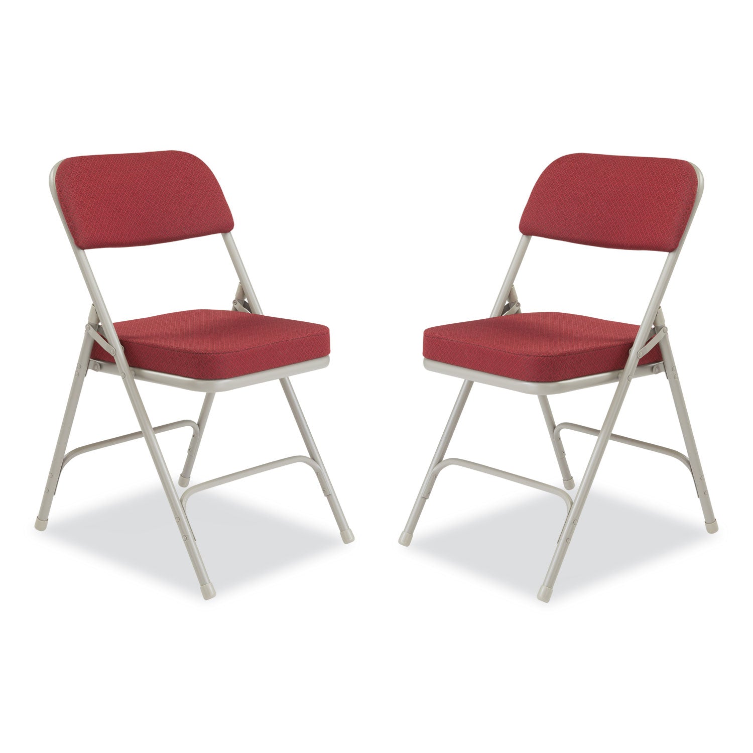 3200-series-premium-fabric-dual-hinge-folding-chair-supports-300lb-burgundy-seat-back-gray-base2-ctships-in-1-3-bus-days_nps3218 - 1