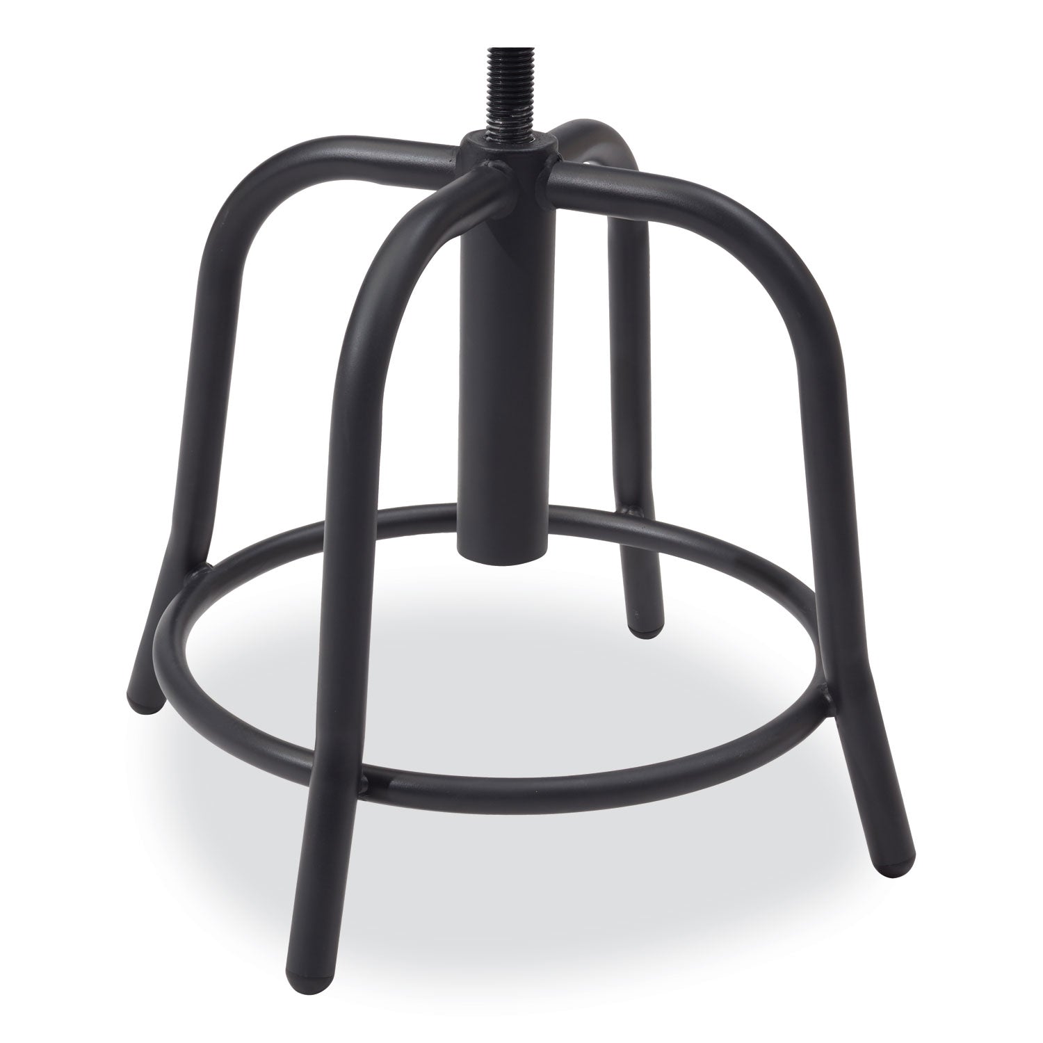 6800 Series Height Adjustable Metal Seat Swivel Stool, Supports 300lb, 18"-24" Seat Ht, Black Seat/Base,Ships in 1-3 Bus Days