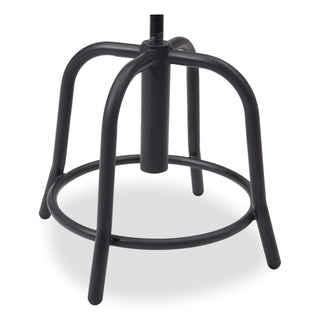 6800 Series Height Adjustable Metal Seat Swivel Stool, Supports 300lb, 18"-24" Seat Ht, Black Seat/Base,Ships in 1-3 Bus Days