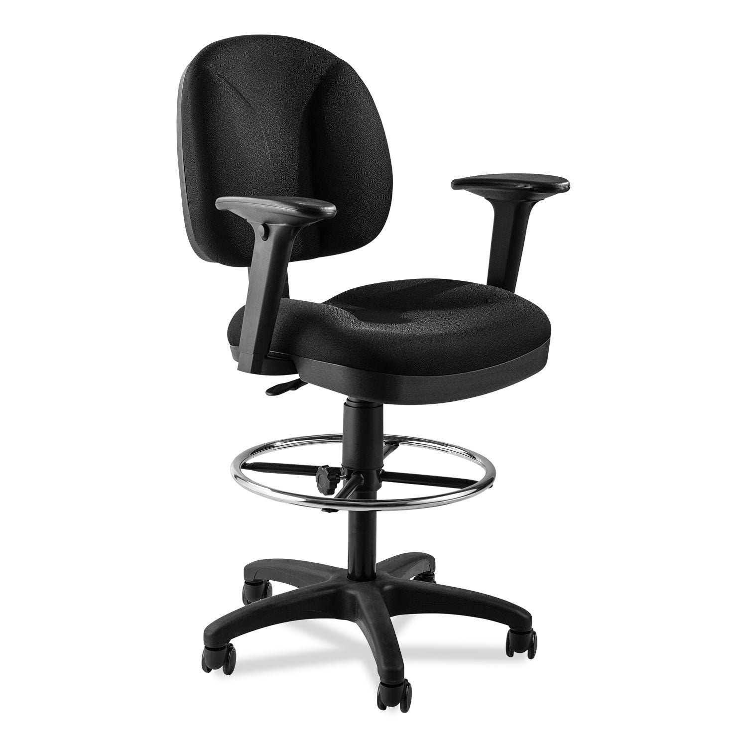 comfort-task-stool-with-arms-supports-up-to-300-lb-255-to-355-seat-height-black-seat-back-base-ships-in-1-3-bus-days_npsctsa - 1