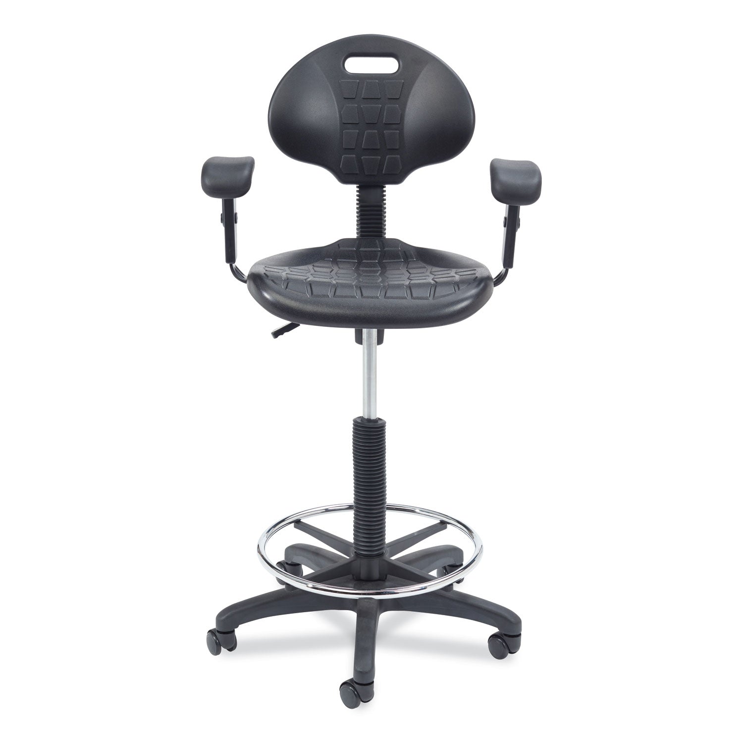 6700-series-polyurethane-adj-height-task-chair-w-arms-supports-300lb-22-32-seat-ht-black-seat-baseships-in-1-3-bus-days_nps6722hba - 2