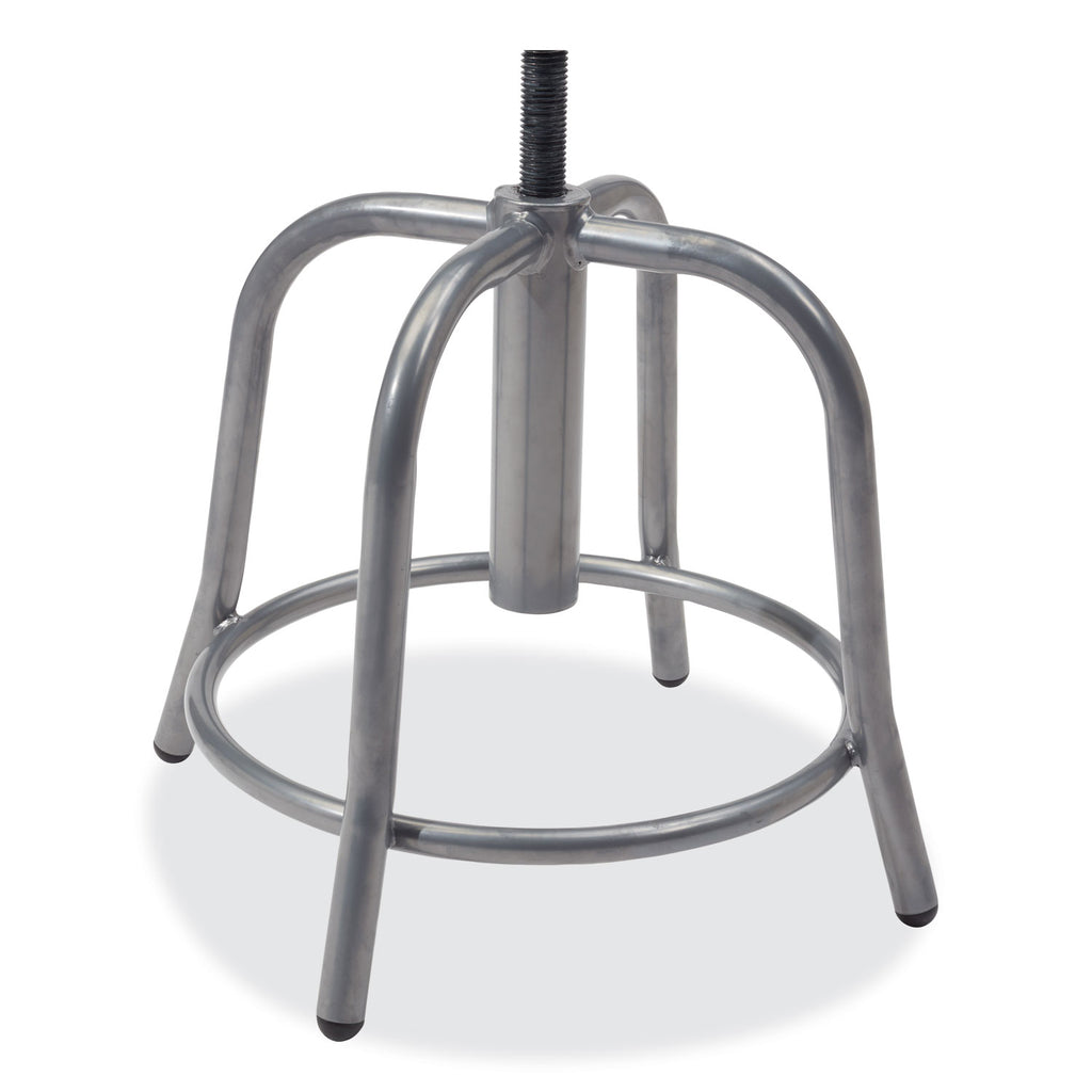 6800 Series Height Adj Metal Seat Stool, Supports 300 lb, 18"-24" Seat Ht, Persian Blue Seat/Gray Base, Ships in 1-3 Bus Days