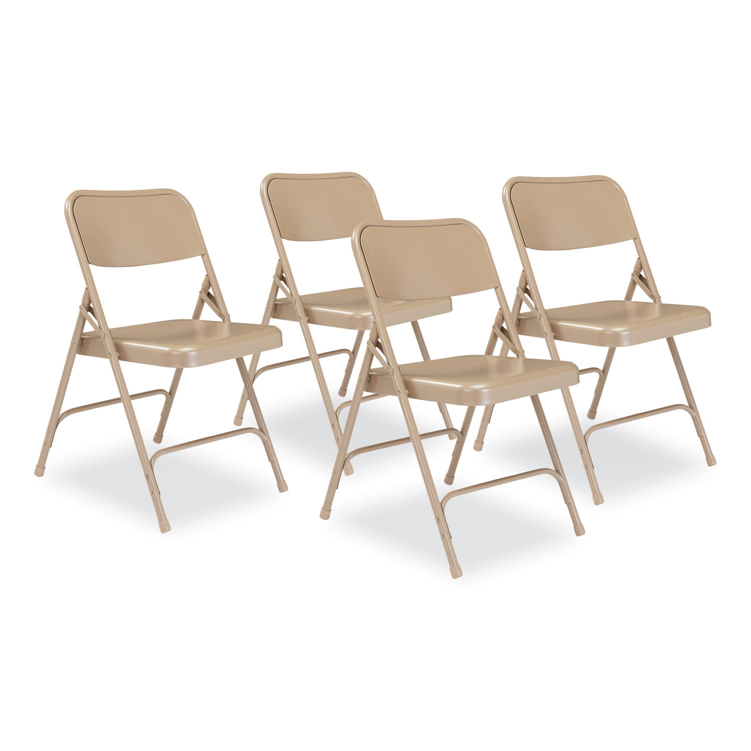 200-series-premium-all-steel-double-hinge-folding-chair-supports-500-lb-1725-seat-ht-beige-4-ct-ships-in-1-3-bus-days_nps201 - 1