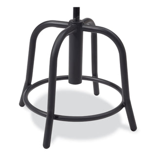 6800 Series Height Adj Metal Seat Stool, Supports 300 lb, 18"-24" Seat Ht, Burgundy Seat, Black Base, Ships in 1-3 Bus Days