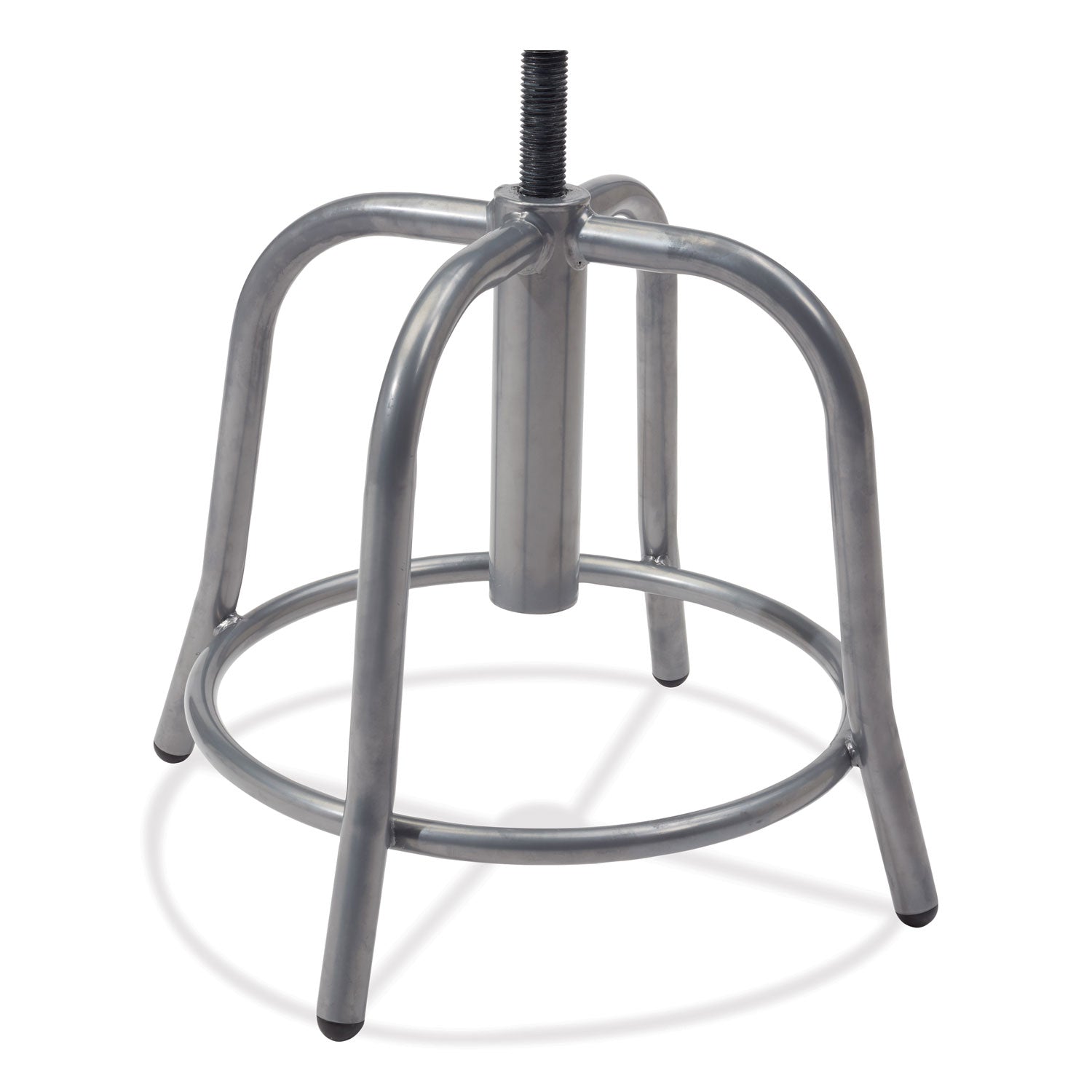 6800 Series Height Adj Metal Seat Stool, Supports 300 lb, 18"-24" Seat Ht, Blueberry Seat, Gray Base, Ships in 1-3 Bus Days