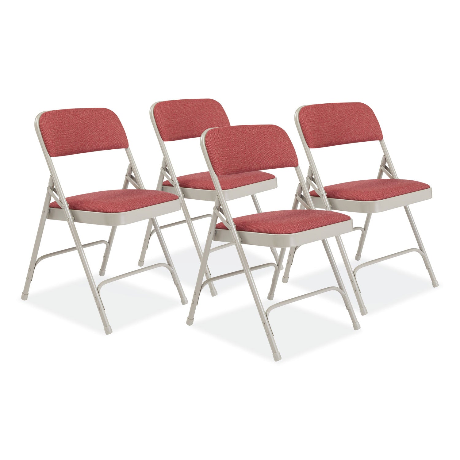 2200-series-fabric-dual-hinge-premium-folding-chair-supports-500lb-cabernet-seat-backgray-base4-ct-ships-in-1-3-bus-days_nps2208 - 1