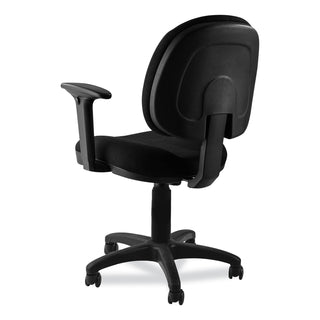 Comfort Task Chair with Arms, Supports Up to 300lb, 19" to 23" Seat Height, Black Seat/Back, Black/Base,Ships in 1-3 Bus Days