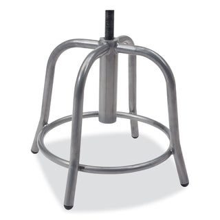 6800 Series Height Adj Metal Seat Swivel Stool, Supports 300lb, 18"-24" Seat Ht,Burgundy Seat/Gray Base,Ships in 1-3 Bus Days